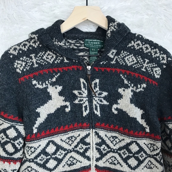 SOLDLRL Ralph Lauren Fair Ilse Cardigan Sweater LP - Picture 2 of 7